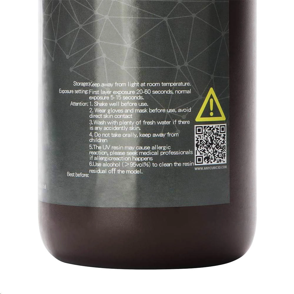 Anycubic 500g 3D Printer Resin Filament, 405nm UV Plant-Based Rapid Resin, High Precision, Quick Curing, Transparent 2 Anycubic 500g 3D Printer Resin Filament, 405nm UV Plant-Based Rapid Resin, High Precision, Quick Curing, Transparent - Image 2