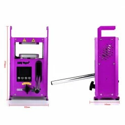 LTQ Vapor KP-4 Rosin Hot Press Machine, 4*4in Dual Heated Plates, Temperature Control, Purple -US Consumer Electronics Shop 4 TON KP4 ROSIN PRESS MACHINE 456728 5