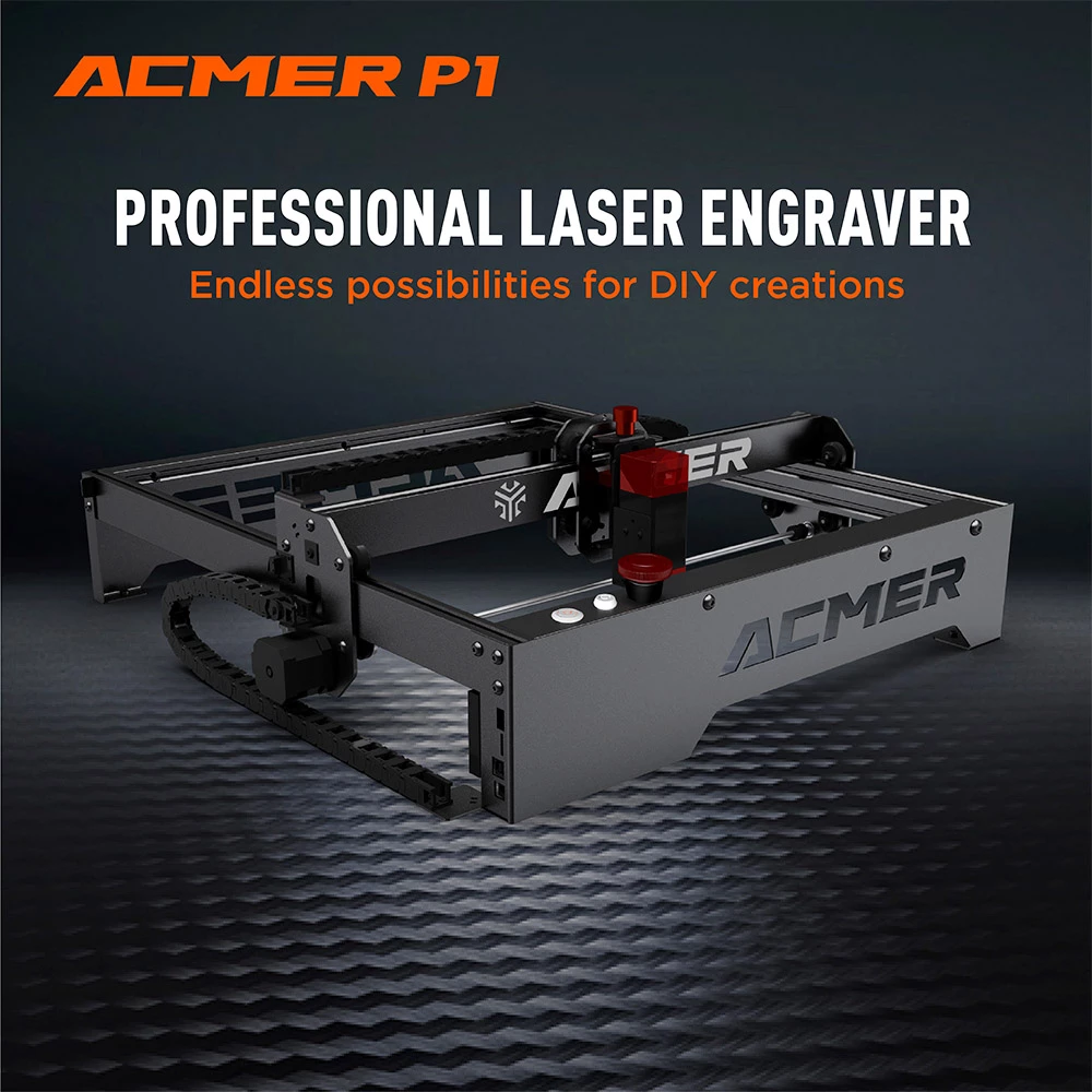 ACMER P1 10W Laser Engraver Cutter, 0.06x0.08mm Spot, 10000mm/min Engraving Speed, Offline Engraving, 32-bit Motherboard, 400x410mm 2 ACMER P1 10W Laser Engraver Cutter, 0.06x0.08mm Spot, 10000mm/min Engraving Speed, Offline Engraving, 32-bit Motherboard, 400x410mm - Image 2