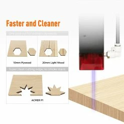 ACMER P1 10W Laser Engraver Cutter, 0.06x0.08mm Spot, 10000mm/min Engraving Speed, Offline Engraving, 32-bit Motherboard, 400x410mm 10 ACMER P1 10W Laser Engraver Cutter, 0.06x0.08mm Spot, 10000mm/min Engraving Speed, Offline Engraving, 32-bit Motherboard, 400x410mm -US Consumer Electronics Shop ACMER P1 10W Laser Engraver Cutter 517813 4