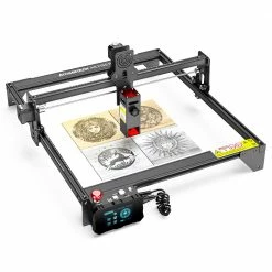 ATOMSTACK A5 M50 Pro Laser Cutter Engraver, 5-5.5W Optical Power, 40W Electric Power, Fixed Focus, Quadruple Lens Compression Spot, Offline Engraving, Cut 20mm Wood, 410x400mm
