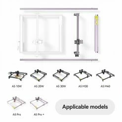 ATOMSTACK Extension Kit for A5 Series Engraving Machine, 850*410mm -US Consumer Electronics Shop ATOMSTACK Engraving Area Extension Kit for A5 Pro A5 Pro 511961 4
