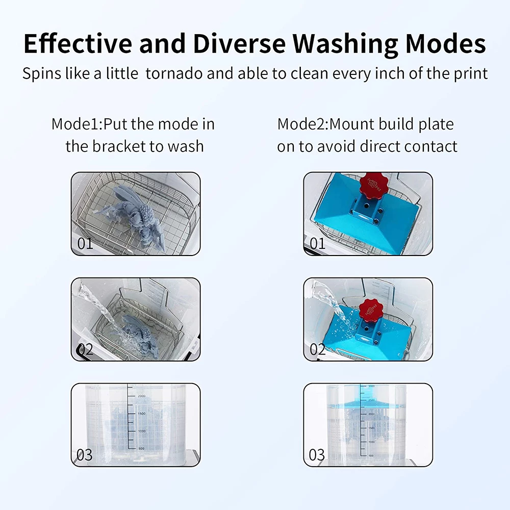 Anycubic Wash & Cure Machine 2.0, Washing size 120mm*74mm*165mm, Curing size 140mm*165mm 4 Anycubic Wash & Cure Machine 2.0, Washing size 120mm*74mm*165mm, Curing size 140mm*165mm - Image 4