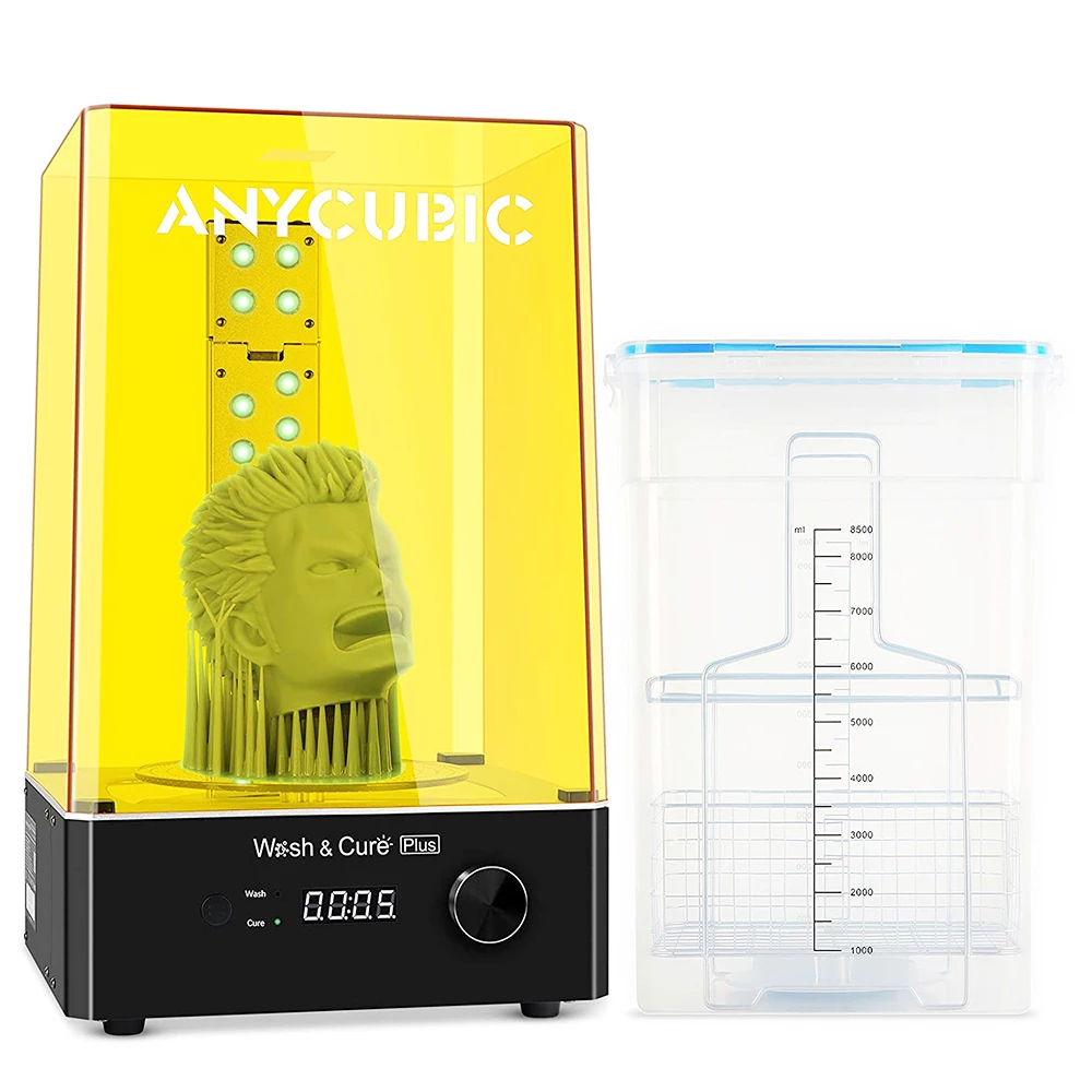 Anycubic Wash & Cure Plus Machine, Basket Washing Size 192mm*120mm*290mm, Curing Size 190mm*245mm 1 Anycubic Wash & Cure Plus Machine, Basket Washing Size 192mm*120mm*290mm, Curing Size 190mm*245mm