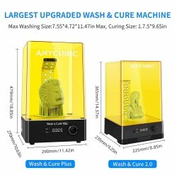 Anycubic Wash & Cure Plus Machine, Basket Washing Size 192mm*120mm*290mm, Curing Size 190mm*245mm 8 Anycubic Wash & Cure Plus Machine, Basket Washing Size 192mm*120mm*290mm, Curing Size 190mm*245mm -US Consumer Electronics Shop Anycubic Wash and Cure Plus Machine 473352 2