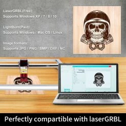 Aufero Laser 2 LU2-4 LF Laser Engraving Machine, 32Bit Motherboard, Optically Compressed Laser, 10,000mm/min, 24V/2A, High Precision -US Consumer Electronics Shop Aufero Laser 2 LU2 4 LF Laser Engraving Machine 496236 5