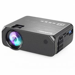 Bomaker GC355 Native 720P Projector 200 ANSI Lumens iOS Android Wireless Screen Mirroring - Gray