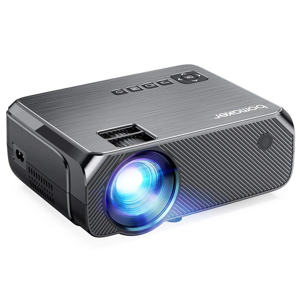 Bomaker GC355 Native 720P Projector 200 ANSI Lumens iOS Android Wireless Screen Mirroring - Gray 2 Bomaker GC355 Native 720P Projector 200 ANSI Lumens iOS Android Wireless Screen Mirroring - Gray - Image 2