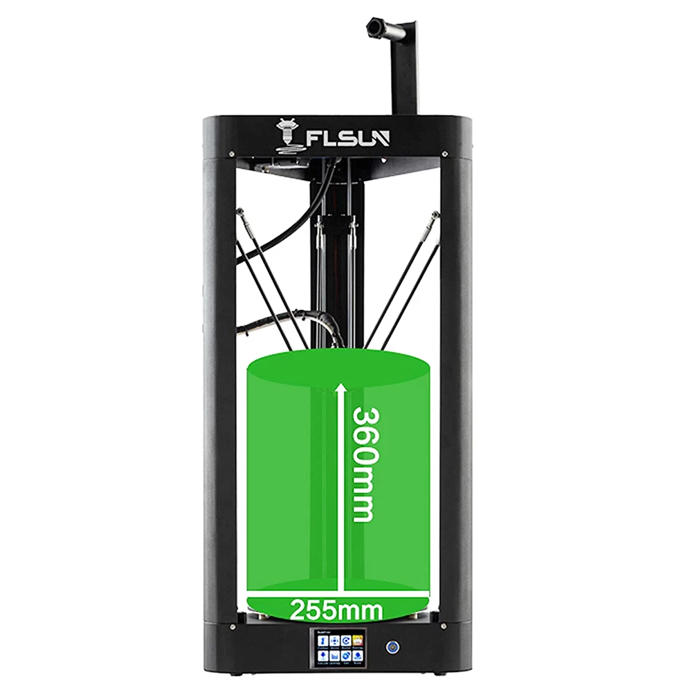 FLSUN QQ-S Pro Delta 3D Printer, Pre-assembled, Auto Leveling, Lattice Glass Platform, Touch Screen, 255mm x 360mm 2 FLSUN QQ-S Pro Delta 3D Printer, Pre-assembled, Auto Leveling, Lattice Glass Platform, Touch Screen, 255mm x 360mm - Image 2