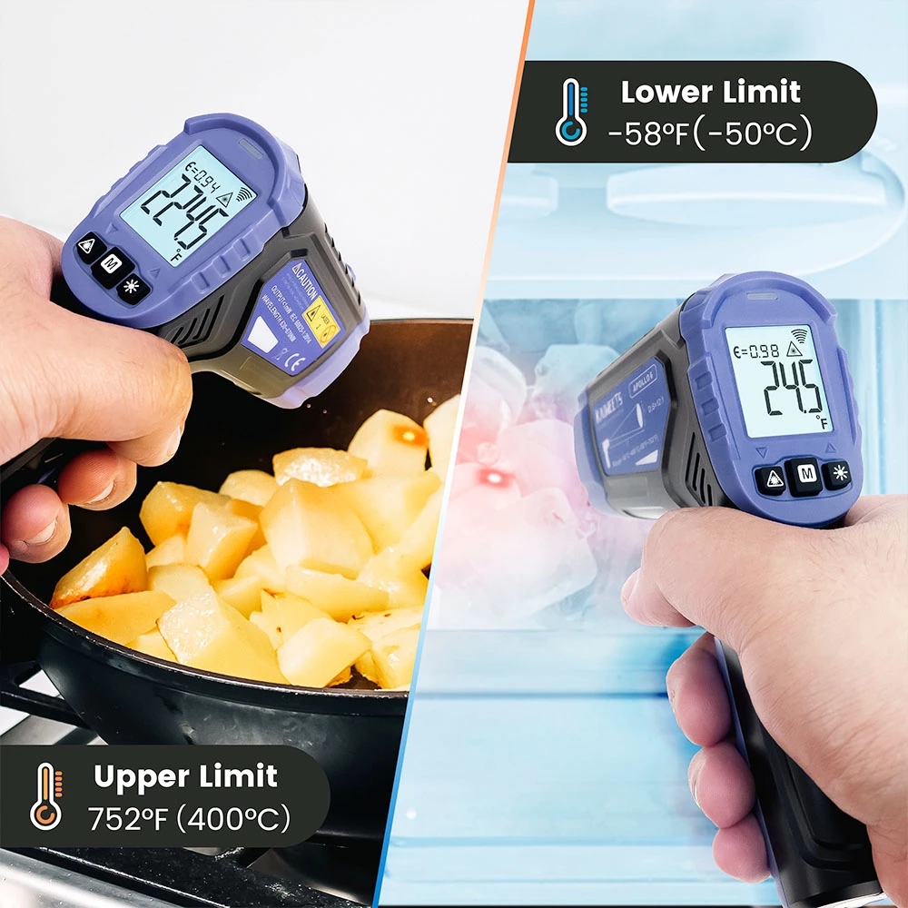 KAIWEETS Apollo 6 Non-Contact Infrared Thermometer (NOT for Humans) Temperature Gun - Black with Purple 3 KAIWEETS Apollo 6 Non-Contact Infrared Thermometer (NOT for Humans) Temperature Gun - Black with Purple - Image 3