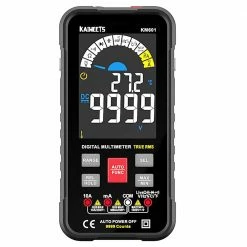KAIWEETS KM601 Digital Multimeter 10000 Counts True-RMS Meter Smart Mode Manual Mode LED Lightning Jacks Auto-Lock
