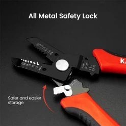 KAIWEETS KWS-101 4 in 1 Wire Stripper, 10-20AWG Wire Stripping Range, Cable Wire Cutter Crimping Stripping Tool -US Consumer Electronics Shop KAIWEETS KWS 101 4 in 1 Wire Stripper 505876 2