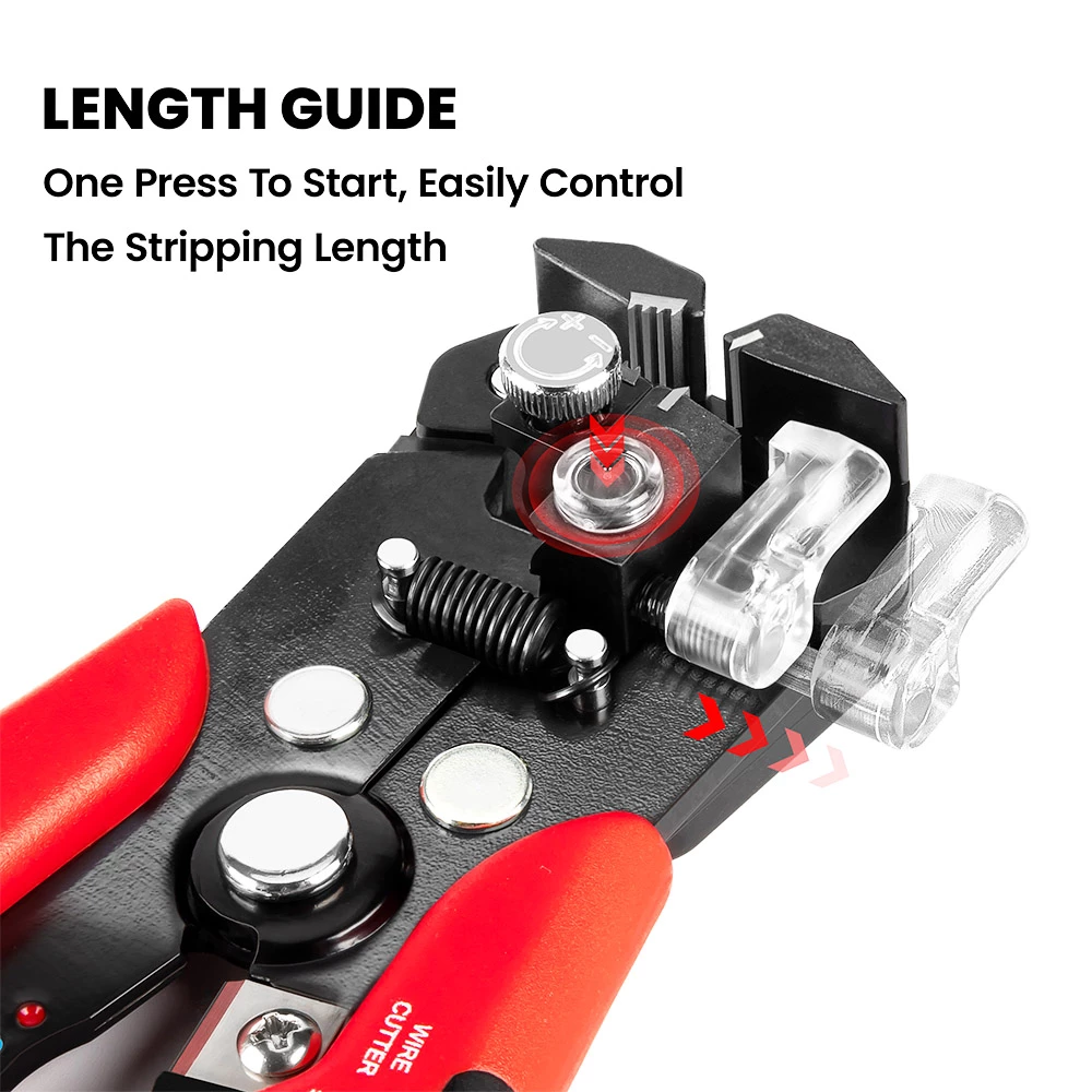 KAIWEETS KWS-103 Multifunctional Automatic Wire Stripper, Wire Cutting, Terminals Crimping Tool with TPR Handle 3 KAIWEETS KWS-103 Multifunctional Automatic Wire Stripper, Wire Cutting, Terminals Crimping Tool with TPR Handle - Image 3