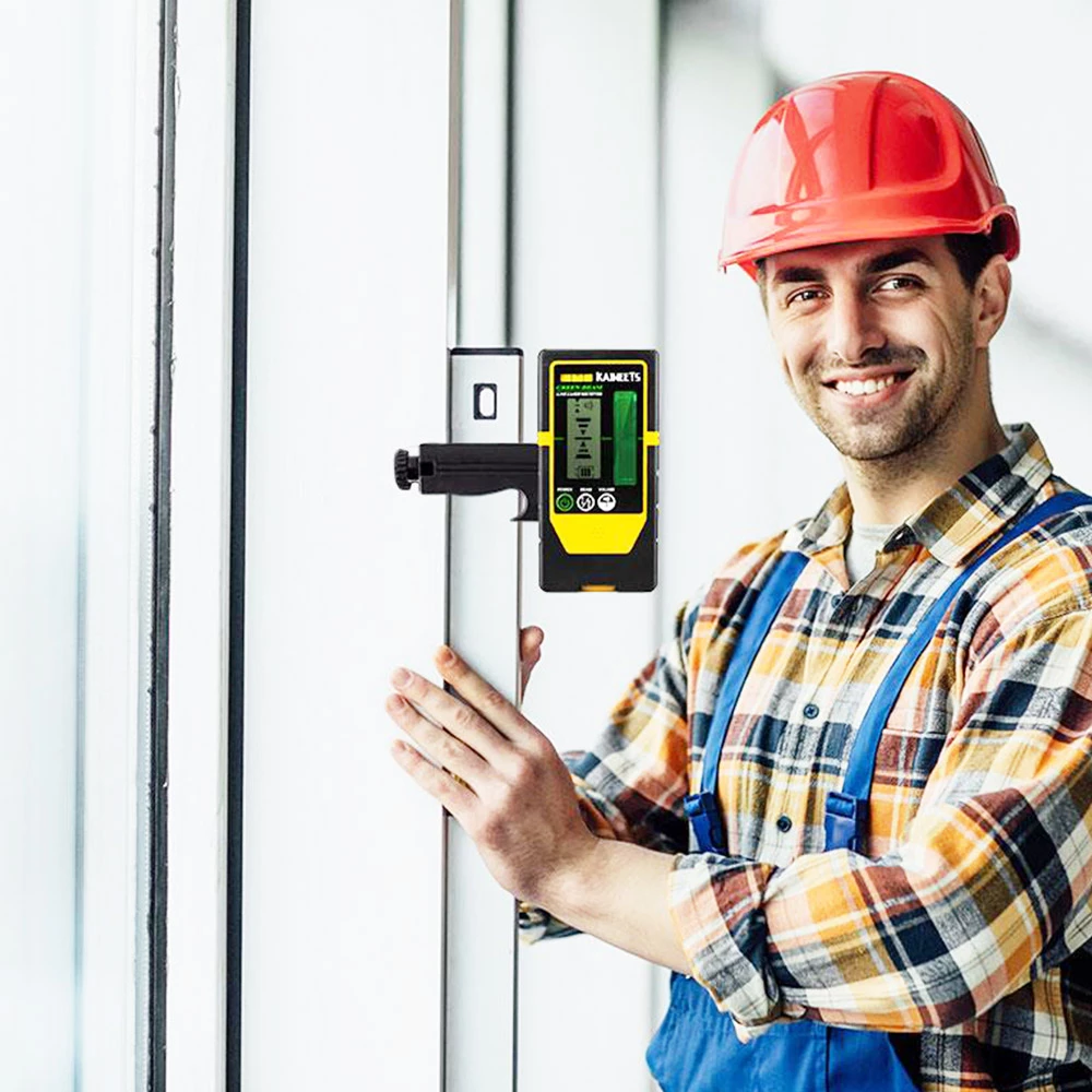 KAIWEETS LR100G Laser Detector, Double-sided Receiver, Working Range Up to 196ft, Adjustable Beeper, Rod Clamp 2 KAIWEETS LR100G Laser Detector, Double-sided Receiver, Working Range Up to 196ft, Adjustable Beeper, Rod Clamp - Image 2