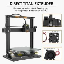 KINGROON KP5L 3D Printer, Titan Extruder, Dual-axis Linear Guide Rails, TMC2225 32-bit Silent Mainboard, Easy Assembly, Filament Detection Sensor, 300x300x330mm -US Consumer Electronics Shop KINGROON KP5L 3D Printer US Plug 513509 4