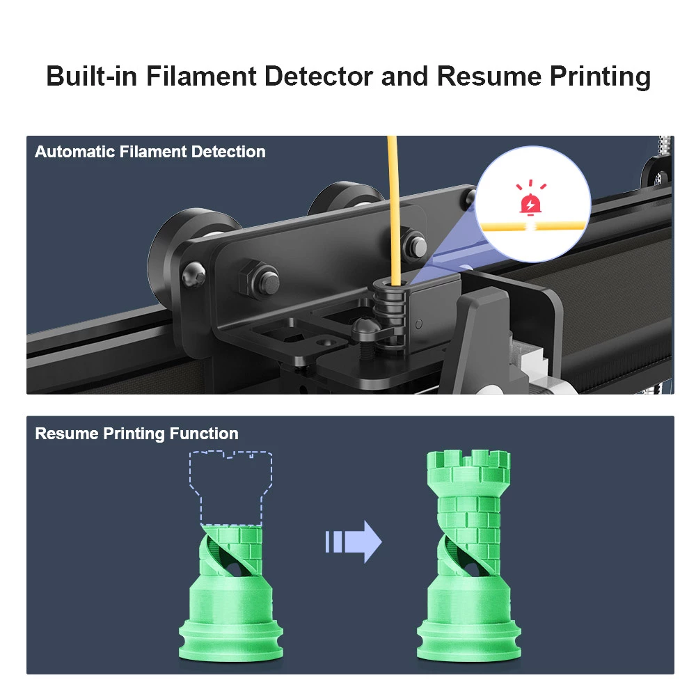 MINGDA Magician Max Modular FDM 3D Printer, Auto Leveling, Double Gears Direct Extrusion, Printing Size 320*320*400mm 6 MINGDA Magician Max Modular FDM 3D Printer, Auto Leveling, Double Gears Direct Extrusion, Printing Size 320*320*400mm - Image 6