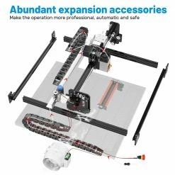 NEJE 3 Pro A40630 5.5W Laser Engraver Cutter, Auto Air Assist, 0.04mm Focus Spot, 1000mm/s. 0.01mm Precision, APP Control, 400* 410mm -US Consumer Electronics Shop NEJE 3 Pro A40630 CNC Laser Engraving Machine US Plug 501432 3