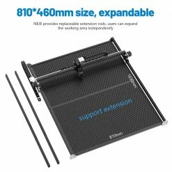 NEJE YC1150 1150mm Black Aluminum Profile Rail for NEJE 3 Max, NEJE 3 Pro, NEJE 2S Max Laser Engraver/Cutter Y-axis Extension -US Consumer Electronics Shop NEJE YC1150 1150mm Black Aluminum Profile Rail 509538 4