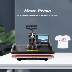 SHUOHAO 5 in 1 Heat Press Machine, 12*15in, for Cap/Bag/Mouse/Pad/Phone Case/Tape/Stickers/Mug/Plate/Puzzle/T-shirts -US Consumer Electronics Shop SHUOHAO 30 38CM 5 in 1 Combo Heat Press Printer 516799 3