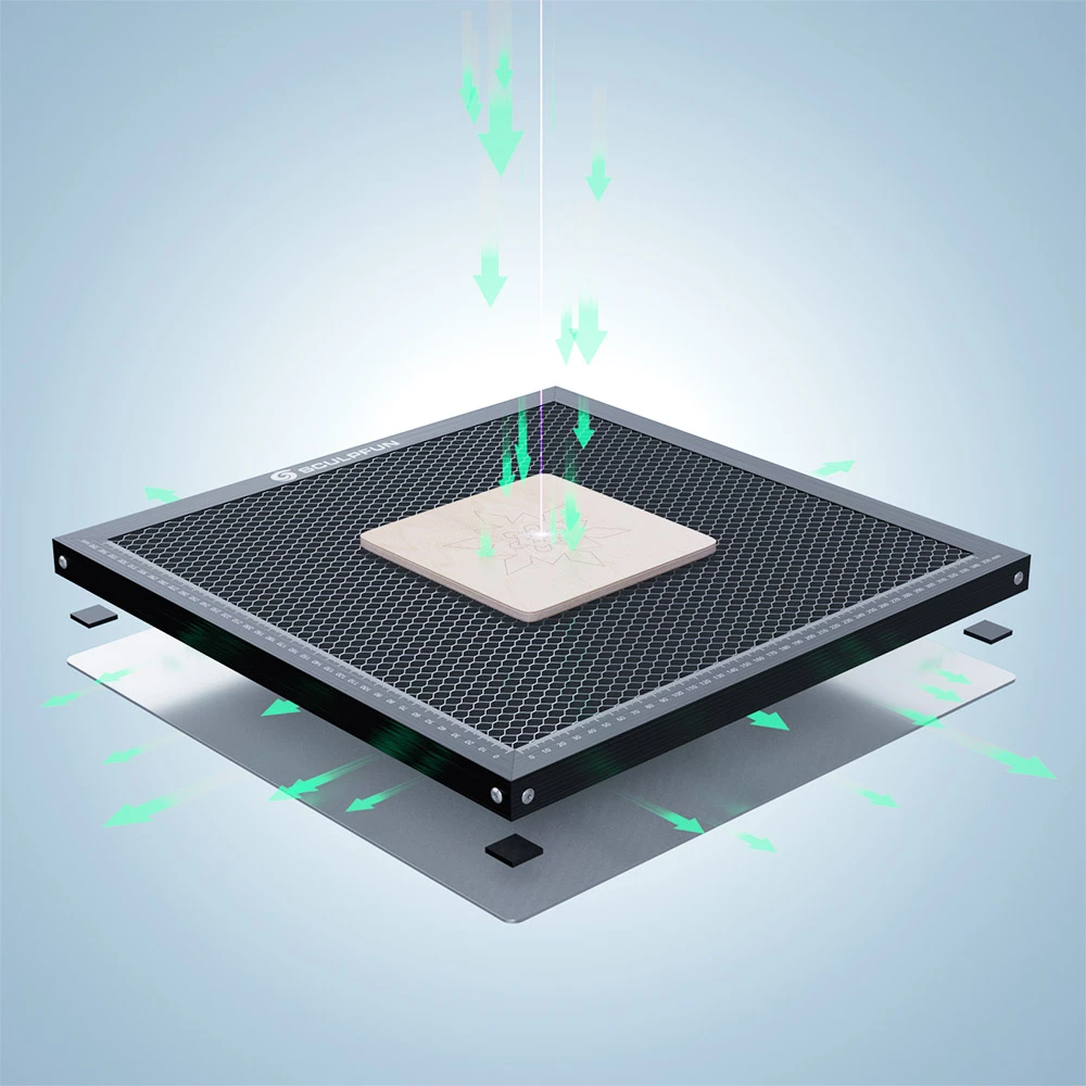 SCULPFUN 400*400mm Laser Cutting Bed 3 SCULPFUN 400*400mm Laser Cutting Bed - Image 3