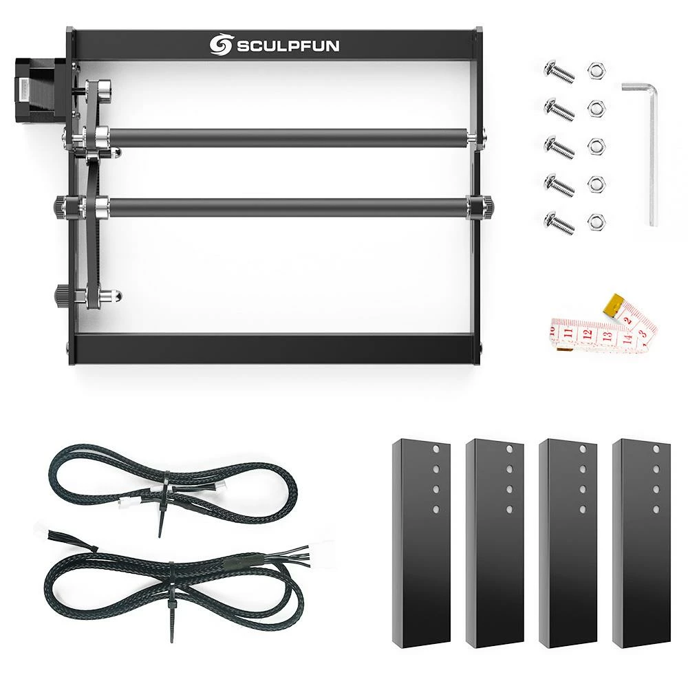 SCULPFUN Laser Rotary Roller Laser Engraver Y-axis Rotary with 360 Degree Rotating for Laser Engraving Cylindrical Objects Cans 4 SCULPFUN Laser Rotary Roller Laser Engraver Y-axis Rotary with 360 Degree Rotating for Laser Engraving Cylindrical Objects Cans - Image 4