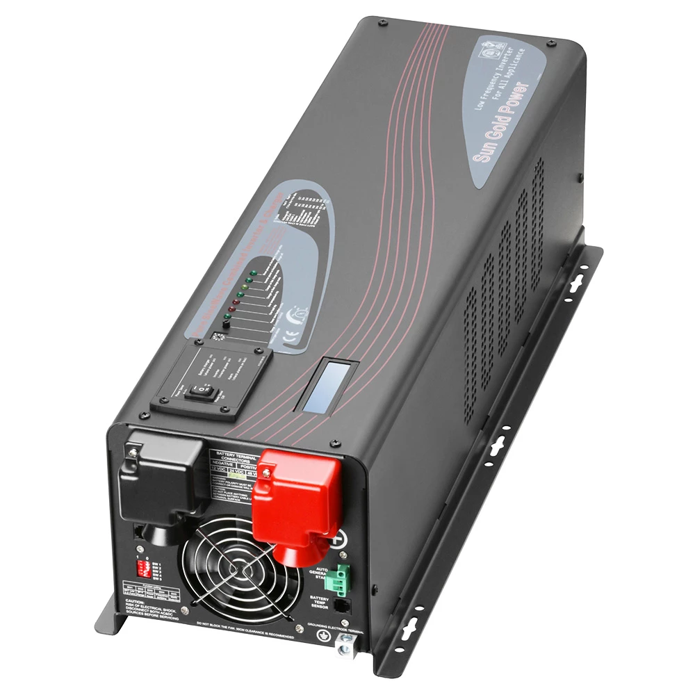 SunGoldPower 4000W 48V DC Pure Sine Wave Inverter, Low Frequency, 240V AC Input,120V AC / 240V AC Output, Split 50/60 Hz, with Battery Charger, Off-Grid, 12000W Peak, Black 2 SunGoldPower 4000W 48V DC Pure Sine Wave Inverter, Low Frequency, 240V AC Input,120V AC / 240V AC Output, Split 50/60 Hz, with Battery Charger, Off-Grid, 12000W Peak, Black - Image 2