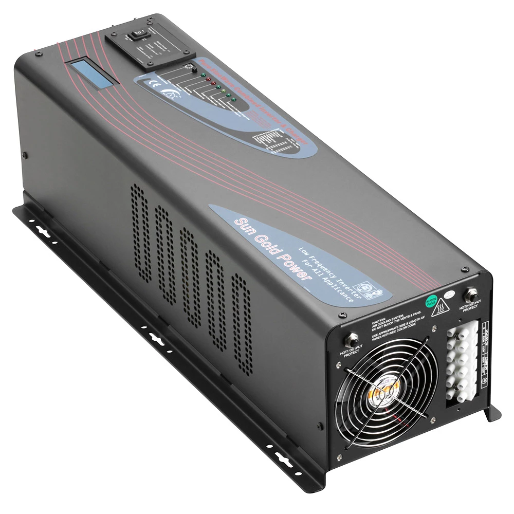 SunGoldPower 6000W 24V DC Pure Sine Wave Inverter, Low Frequency, 240V AC Input, 120V AC/240V AC Output, Split Phase 50/60Hz, with Battery Charger, Off-Grid, 18000W Peak 6 SunGoldPower 6000W 24V DC Pure Sine Wave Inverter, Low Frequency, 240V AC Input, 120V AC/240V AC Output, Split Phase 50/60Hz, with Battery Charger, Off-Grid, 18000W Peak - Image 6