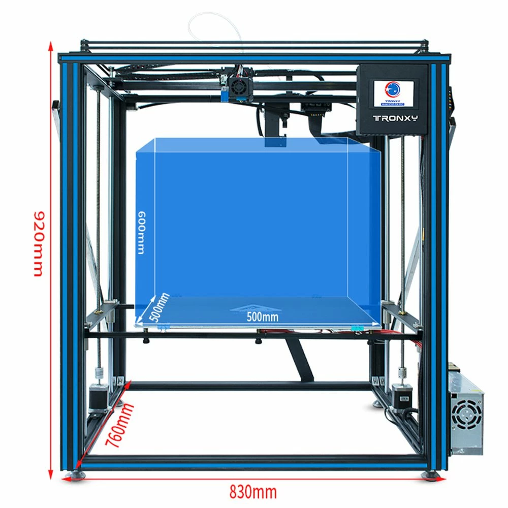 TRONXY 3D X5SA-500 Pro Upgraded FDM 3D Printer 500*500*600mm Linear Guide Titan Extruder CoreXY Ultra Silent Mainboard 5 TRONXY 3D X5SA-500 Pro Upgraded FDM 3D Printer 500*500*600mm Linear Guide Titan Extruder CoreXY Ultra Silent Mainboard - Image 5