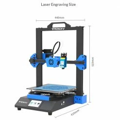 TRONXY XY-3 SE 3D Printer 255*255*260mm Printing Size Dual Extruder + Laser Engraving - Standard + Dual Extruder + Laser Version -US Consumer Electronics Shop Tronxy XY 3 SE Single Dual Extruder Laser Engraving 3D Printer 515941 3