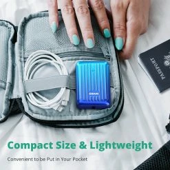 ZENDURE SuperMini 10000mAh 20W PD Power Bank, ZEN+2.0 Technology, 1x USB-C, 2 x USB-A, Green -US Consumer Electronics Shop ZENDURE SuperMini Portable Power Bank Minty Green 501484 3