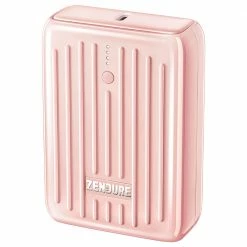 ZENDURE SuperMini 10000mAh 20W PD Power Bank, ZEN+2.0 Technology, 1x USB-C, 2 x USB-A, Pink
