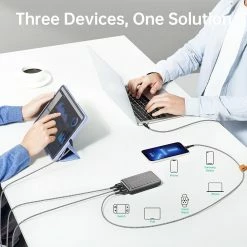 ZENDURE SuperMini X3 10000mAh 45W PD Power Bank, PPS Max 33W, PD3.0 QC3.0 PE+ BC1.2, 1xUSB-C, 2xUSB-A, Grey -US Consumer Electronics Shop ZENDURE SuperMini X3 Portable Power Bank Grey 501569 3