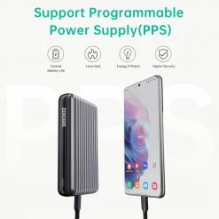 ZENDURE SuperMini X3 10000mAh 45W PD Power Bank, PPS Max 33W, PD3.0 QC3.0 PE+ BC1.2, 1xUSB-C, 2xUSB-A, Grey -US Consumer Electronics Shop ZENDURE SuperMini X3 Portable Power Bank Grey 501569 4