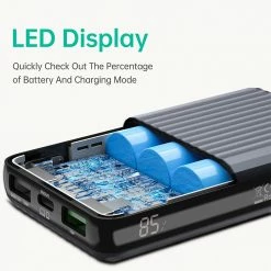 ZENDURE SuperMini X3 10000mAh 45W PD Power Bank, PPS Max 33W, PD3.0 QC3.0 PE+ BC1.2, 1xUSB-C, 2xUSB-A, Grey -US Consumer Electronics Shop ZENDURE SuperMini X3 Portable Power Bank Grey 501569 5