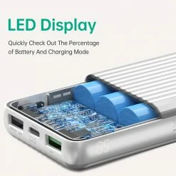 ZENDURE SuperMini X3 10000mAh 45W PD Power Bank, PPS Max 33W, PD3.0 QC3.0 PE+ BC1.2, 1xUSB-C, 2xUSB-A, Silver -US Consumer Electronics Shop ZENDURE SuperMini X3 Portable Power Bank Silver 501570 4