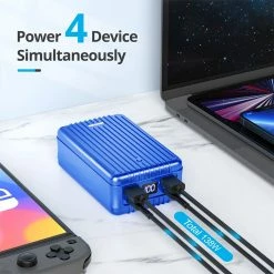 ZENDURE SuperTank 26800mAh/100W PD Portable Power Bank, Fast Charging, Ultra-High Capacity, Wide Compatibility - Blue -US Consumer Electronics Shop ZENDURE SuperTank 26800mAh 100W PD Portable Power Bank Blue 501571 2
