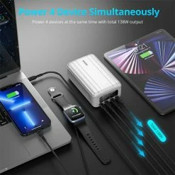 ZENDURE SuperTank Pro 26800mAh 100WPD Portable Power Bank with OLED Screen, 4 USB-C Ports, Support Firmware Upgrade -US Consumer Electronics Shop ZENDURE SuperTank Pro 26800mAh 100WPD Portable Power Bank 501573 5