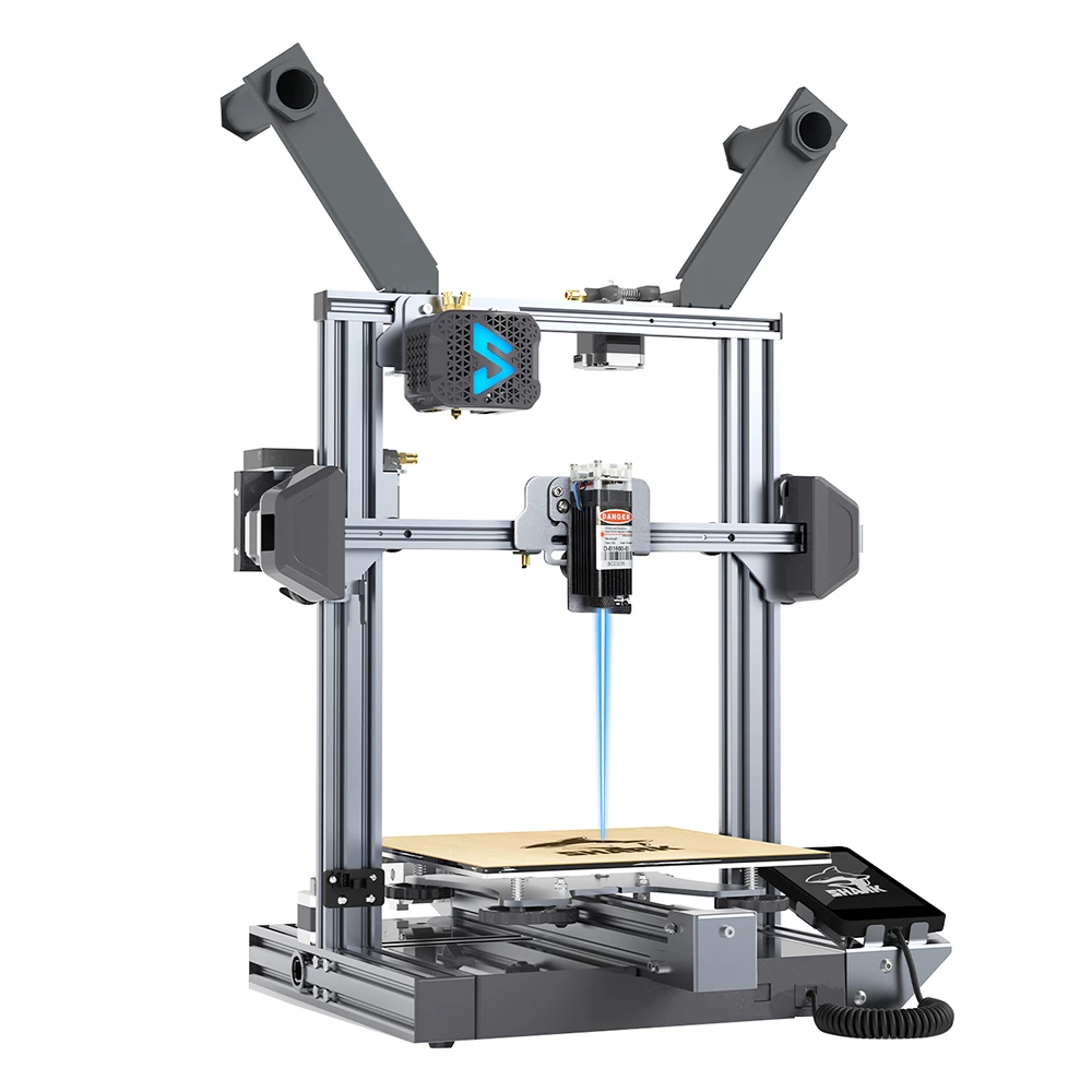 LOTMAXX Shark V3 3D Printer Laser Engraver, Auto Leveling, Dual Extruder, Dual-Color Printing, Glass Build Plate, 235*235*265mm 1 LOTMAXX Shark V3 3D Printer Laser Engraver, Auto Leveling, Dual Extruder, Dual-Color Printing, Glass Build Plate, 235*235*265mm