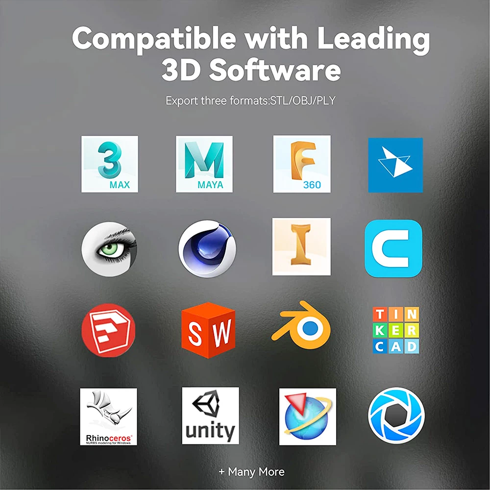 Revopoint POP 2 3D Scanner Premium Edition, Handheld and Turnable 2 in 1, 0.1mm Accuracy, 0.15mm Point Distance, 10Hz FPS, 6DoF Gyro, Color Effect, 5000 mA Power Bank, Compatible with iOS Android Windows 6 Revopoint POP 2 3D Scanner Premium Edition, Handheld and Turnable 2 in 1, 0.1mm Accuracy, 0.15mm Point Distance, 10Hz FPS, 6DoF Gyro, Color Effect, 5000 mA Power Bank, Compatible with iOS Android Windows - Image 6