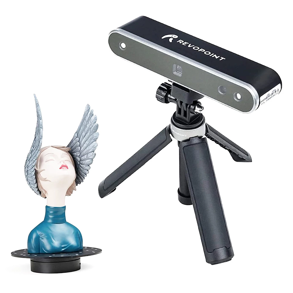 Revopoint POP 2 3D Scanner Premium Edition, Handheld and Turnable 2 in 1, 0.1mm Accuracy, 0.15mm Point Distance, 10Hz FPS, 6DoF Gyro, Color Effect, 5000 mA Power Bank, Compatible with iOS Android Windows 1 Revopoint POP 2 3D Scanner Premium Edition, Handheld and Turnable 2 in 1, 0.1mm Accuracy, 0.15mm Point Distance, 10Hz FPS, 6DoF Gyro, Color Effect, 5000 mA Power Bank, Compatible with iOS Android Windows