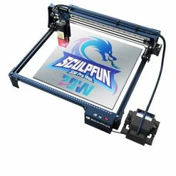 SCULPFUN S30 Pro 10W Laser Engraver Cutter, Automatic Air-assist, 0.06x0.08mm Laser Focus, 32-bit Motherboard, Replaceable Lens, 410x400mm, Expandable 935x905mm